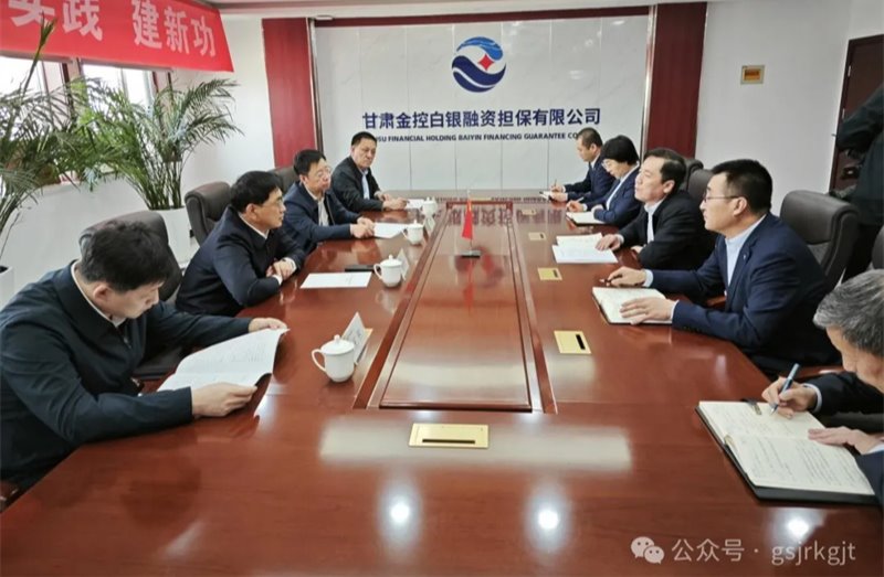 白銀市委書記楊建武一行到金控白銀擔保調(diào)研指導工作